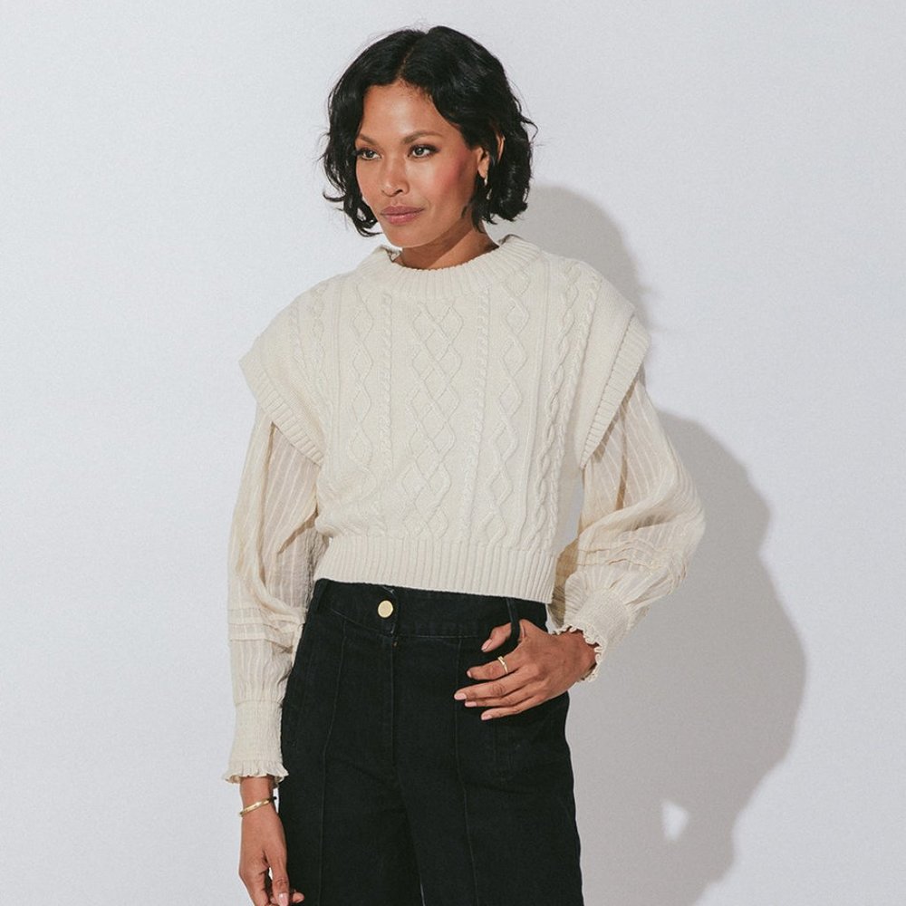 Gigi Sweater vest / Cream